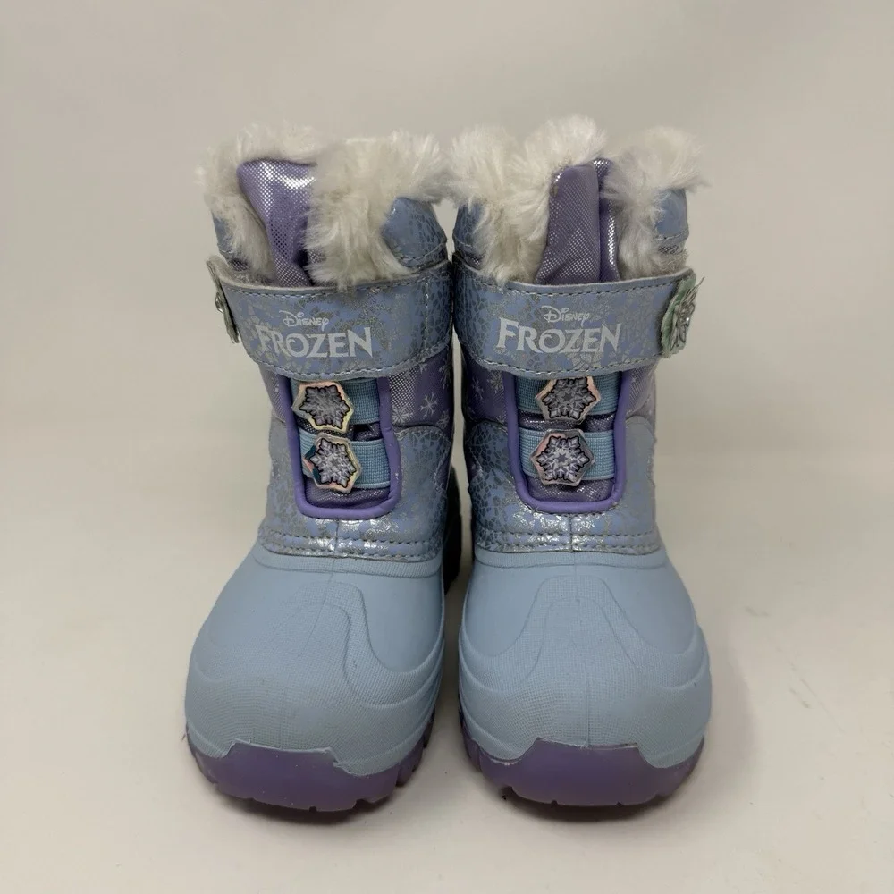 Toddler Girls' Frozen Winter Boots - Insulated Snow‎ Boots for Cold Weather Sz 9
